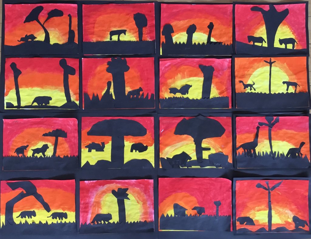 Image of Year 2 African Silhouettes 