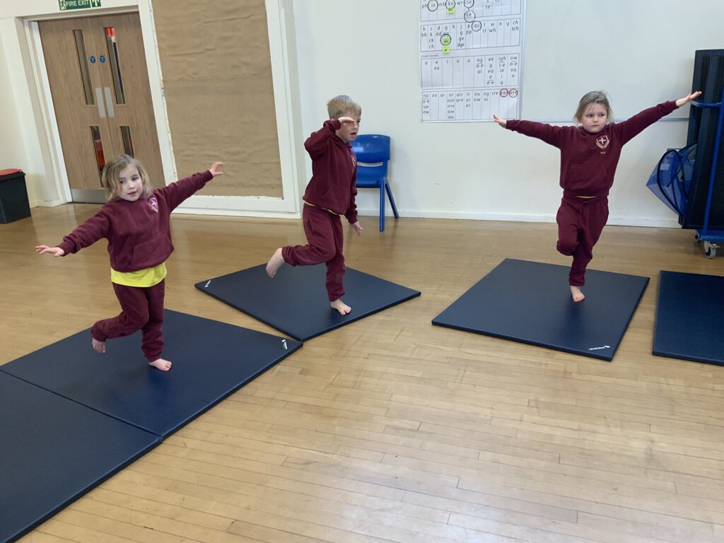 Image of Building on our gymnastics skills in Reception