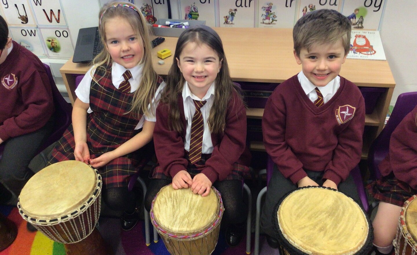 Image of African Drumming in Year 1