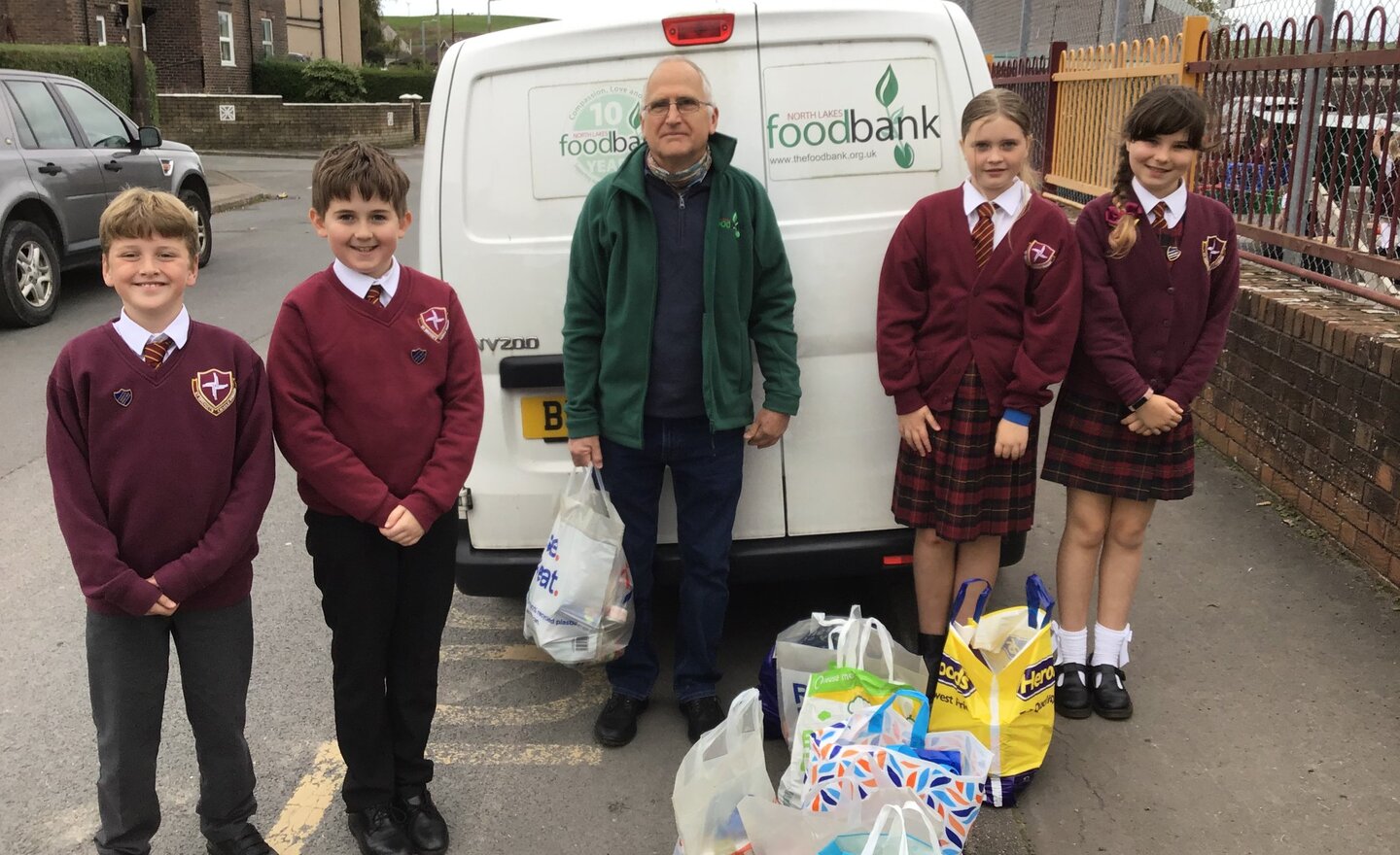 Image of School Council Food Bank Donations