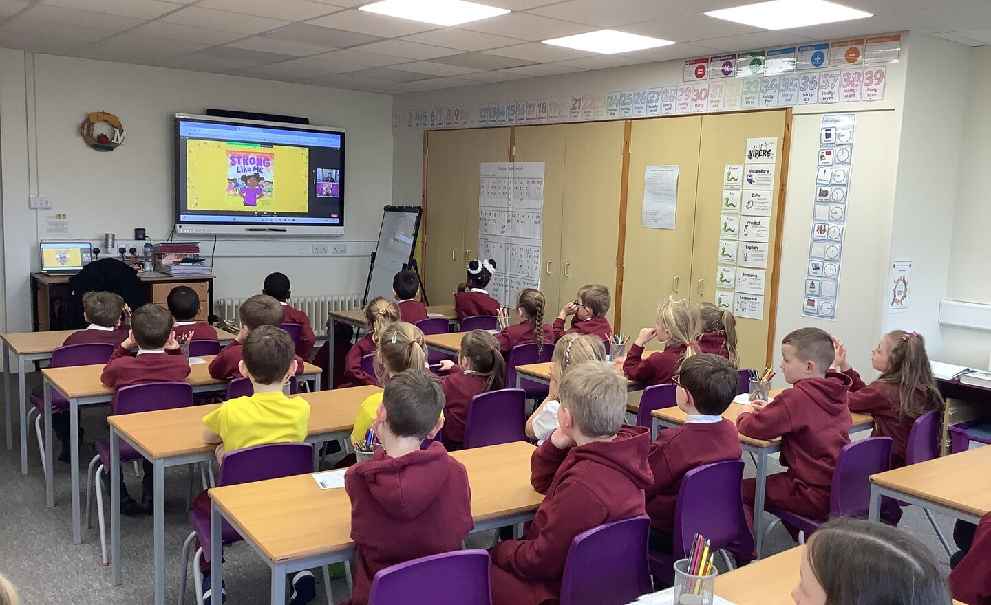 Image of Year 1 Virtual Author Visit March 2024