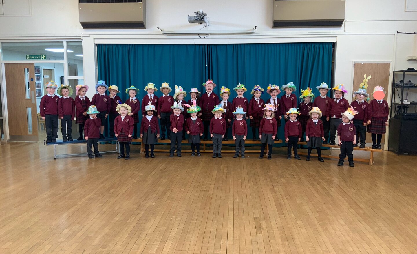 Image of Reception and Nursery 1’s Easter Bonnet parade 