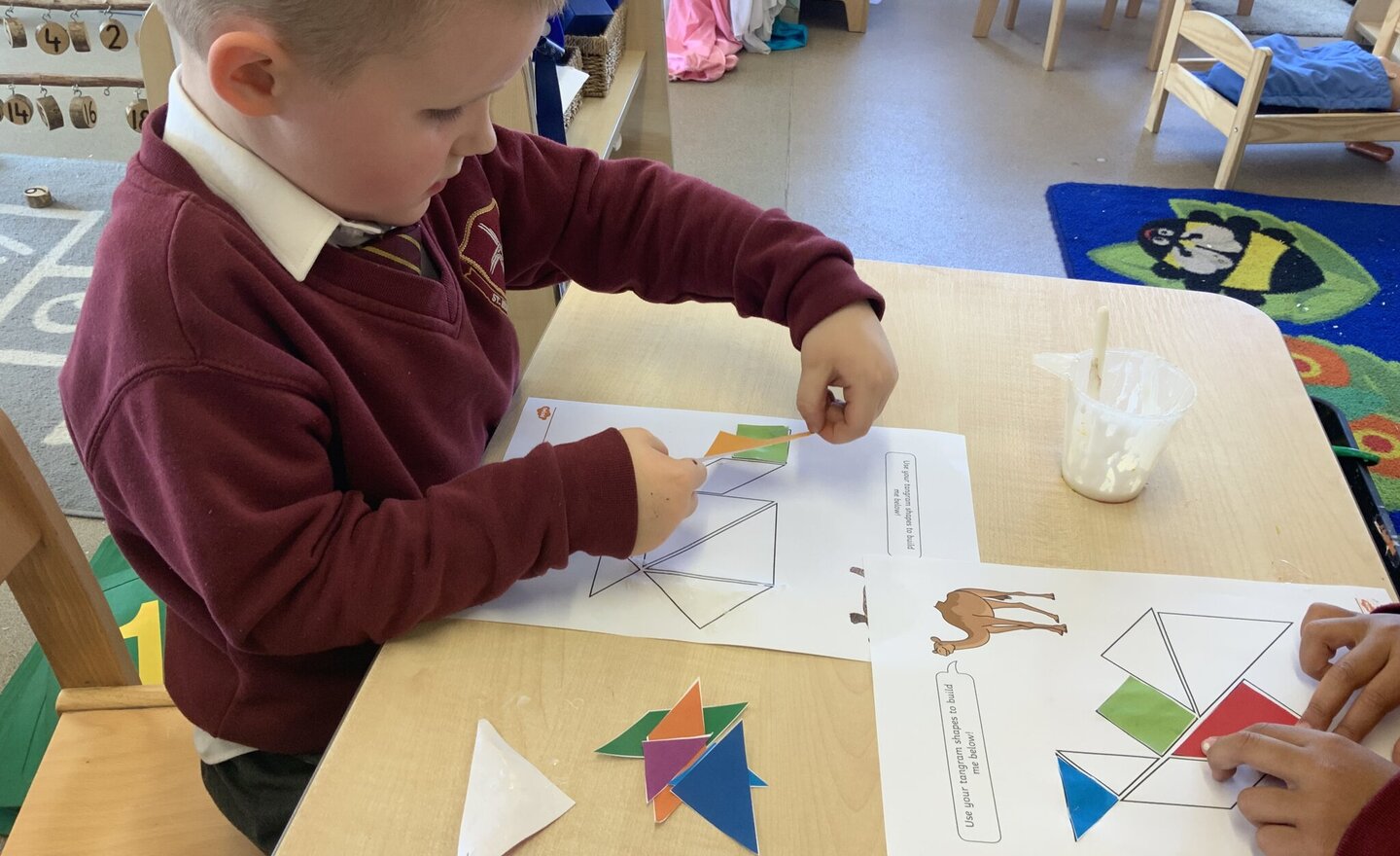 Image of Tangrams in Reception 